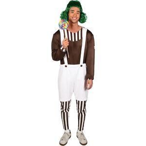 New Mens XL Candy Chocolate Factory Worker Costume